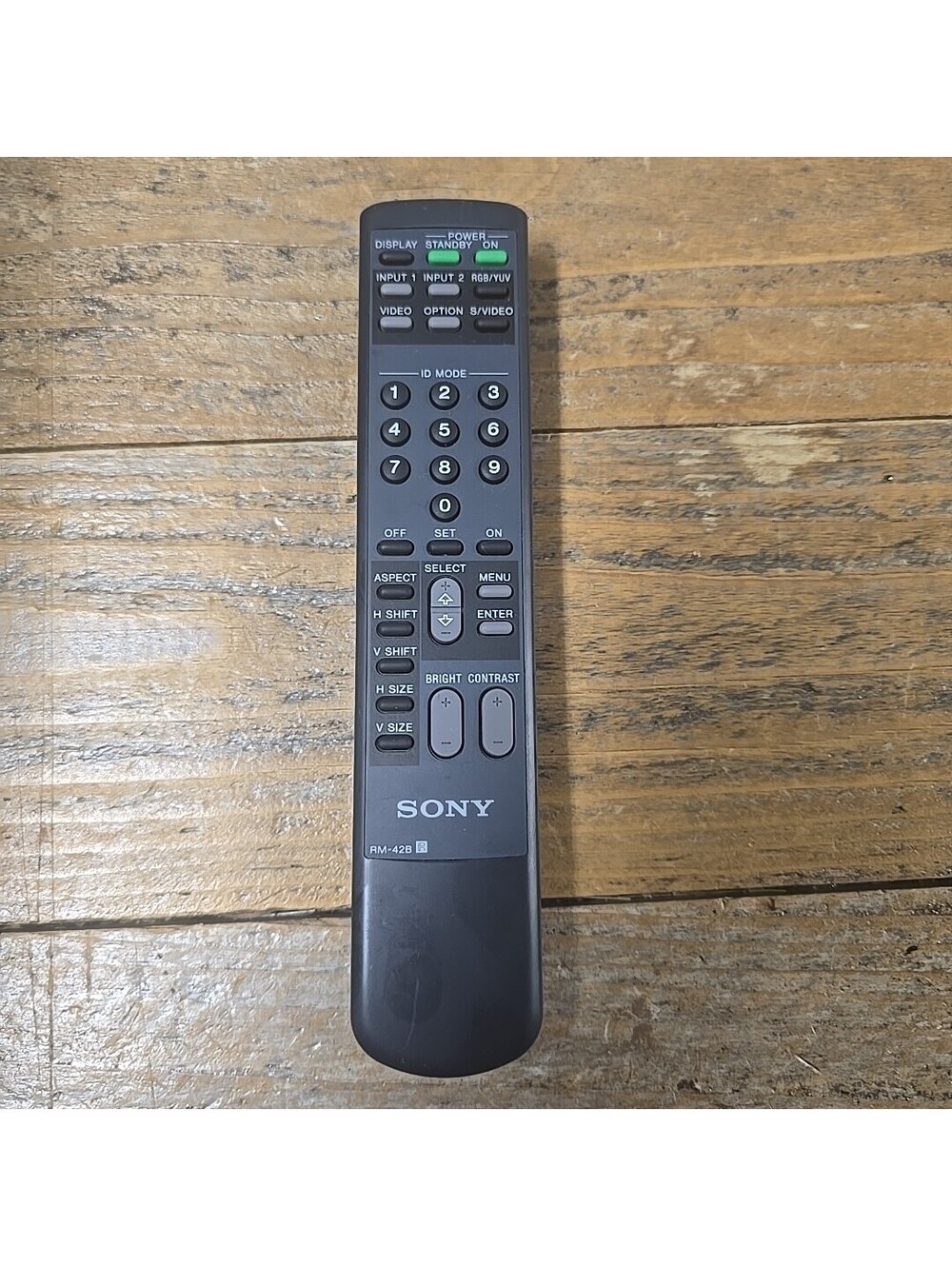 SONY RM-42B TV Remote Control PFM-42B2